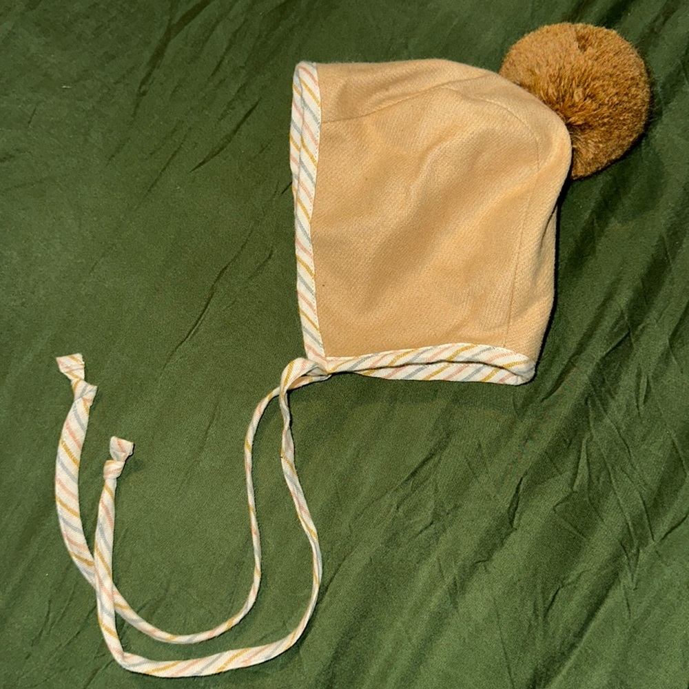 BRIAR BABY Pom Bonnet Cotton Lined